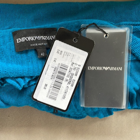 EMPORIO ARMANI Knit woman’s Wool Blue Sweater /TAGS included! Size Small (IT 42) - Picture 15 of 16